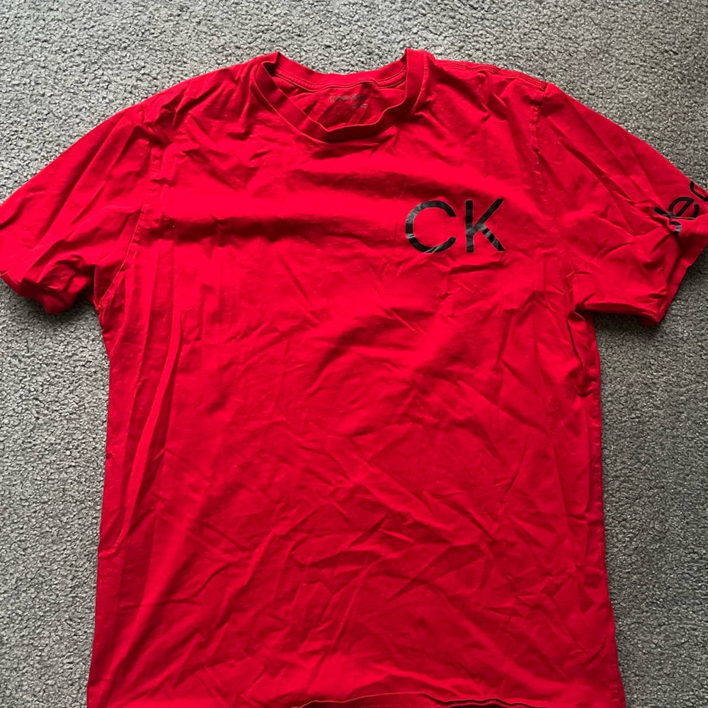 Calvin Klein Bold Red Short Sleeve Tee
